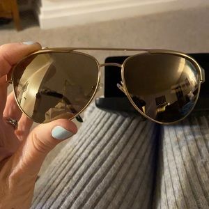Versace gold aviator sunglasses